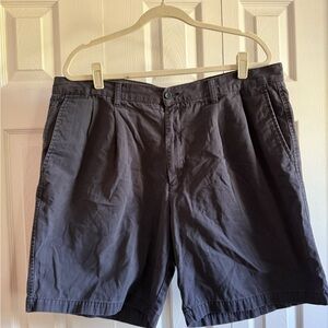 Dockers Men's Dark Gray Flat Front Shorts